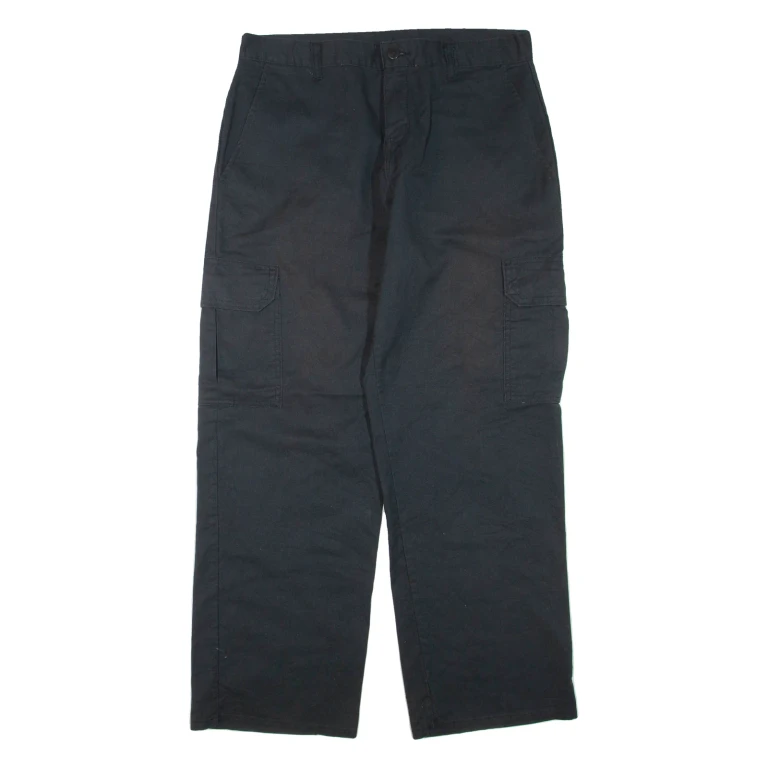 DICKIES Mens Trousers Black Regular Straight W32 L30