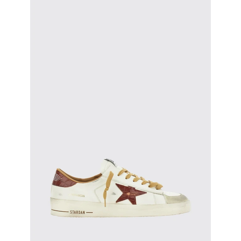 Stardan Calfskin Leather Trainers with Distressed Effect and Logo (GMF00667F00813910361)