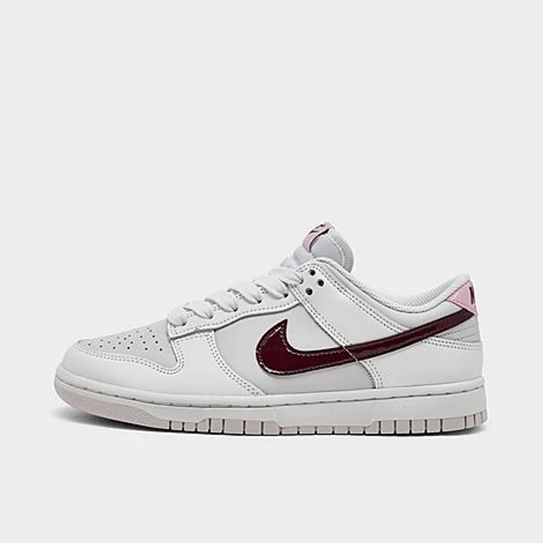 Women's Dunk Low Retro SE Casual Shoes in Summit White/Plum Chalk Size: 5.0
