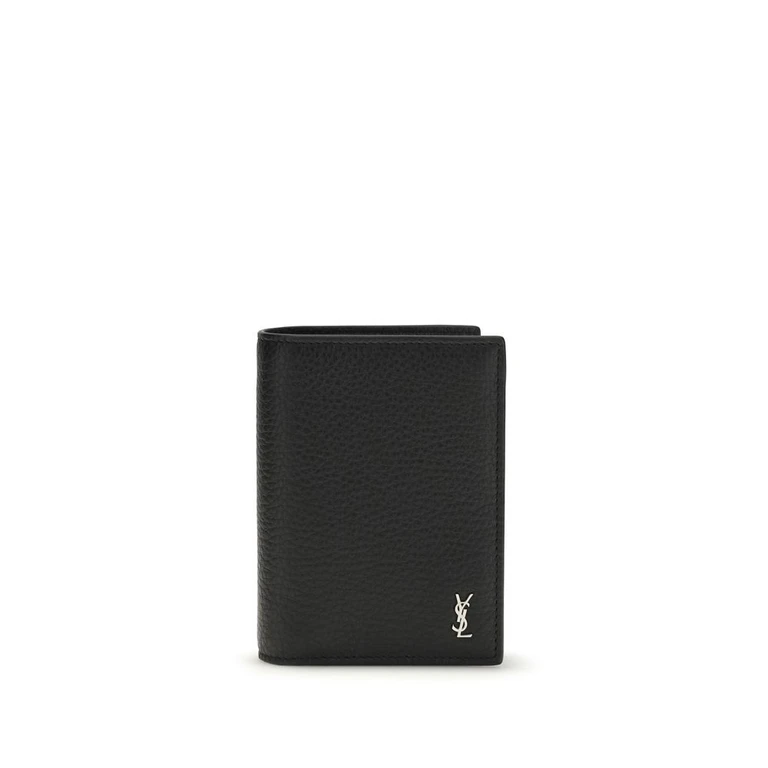 Black Calf Leather Bos Taurus Wallet - Men