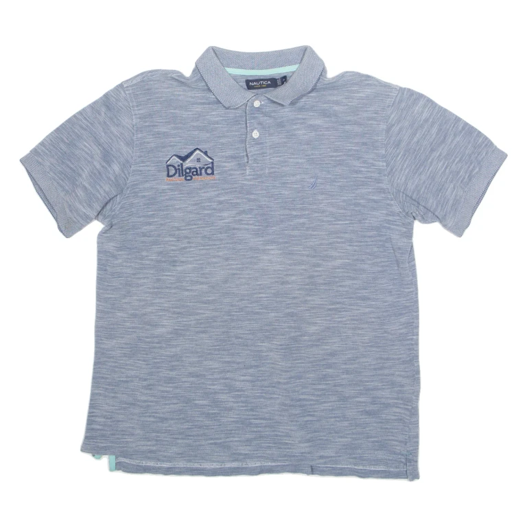 NAUTICA Mens Polo Shirt Blue M