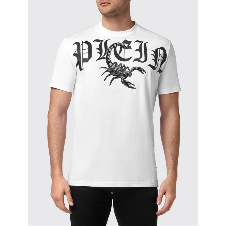 Short-Sleeved Cotton T-Shirt with Logo Print (FABCMTK5652PJY002N01)