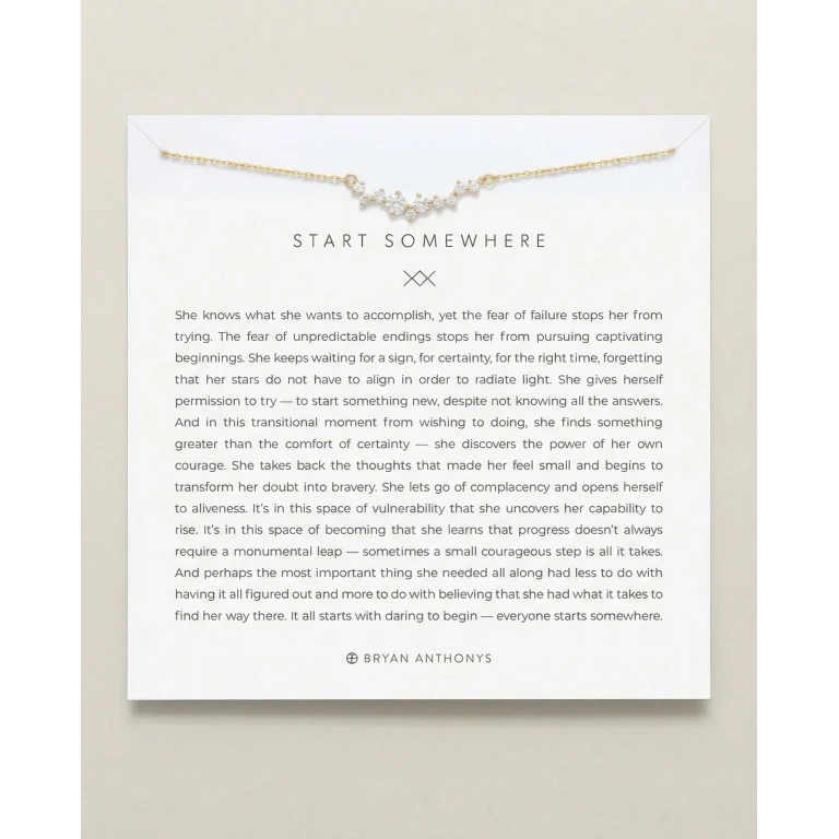 Start Somewhere Necklace