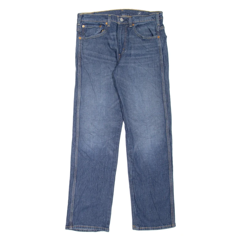 LEVI'S Mens Jeans Blue Regular Straight Stone Wash W32 L32