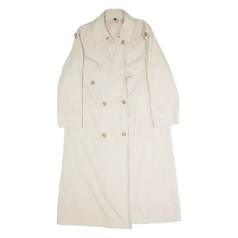C&A Womens Trench Coat Beige 90s L
