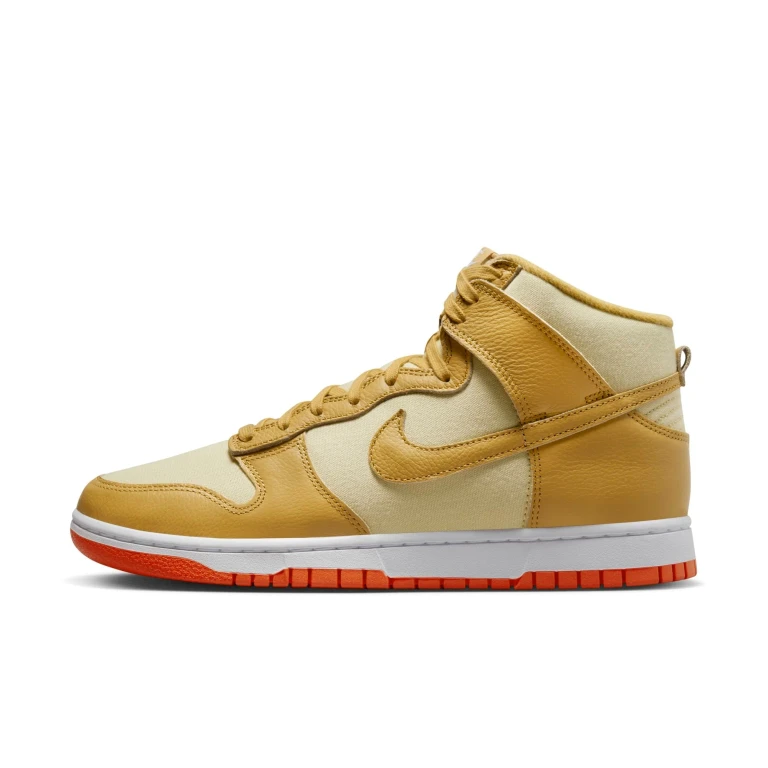 Men's Dunk High 'Wheat Gold Safety Orange' Sneakers