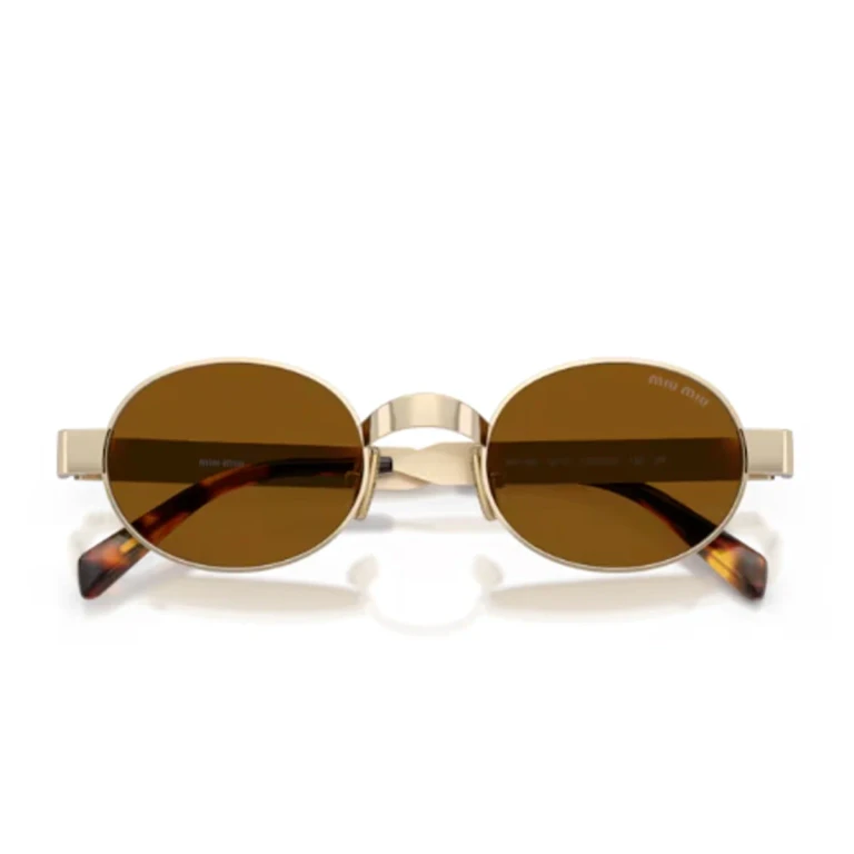 Miu Miu Miu B51s Oro Metallo Occhiali Da Sole - Women