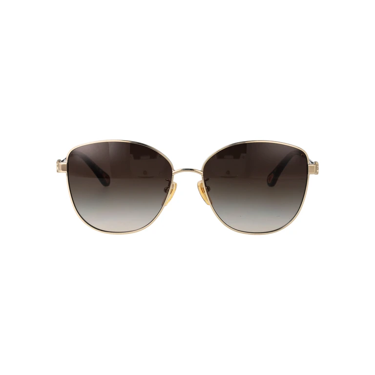 Chloé Gold-gold-green Metal Sunglasses - Women