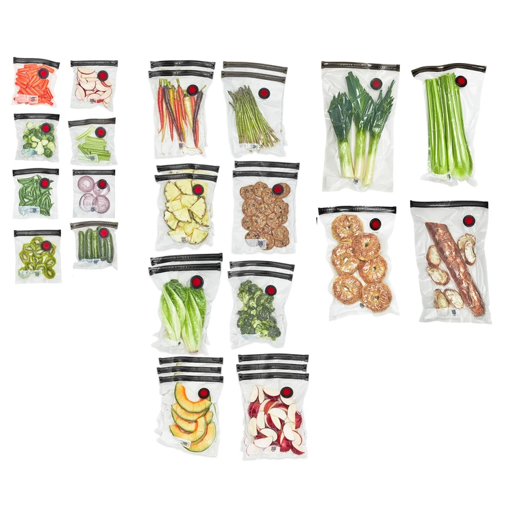 Fresh & Save 30-pc Assorted Sizes Vacuum Sealer Bags, Reusable Sous Vide Bags