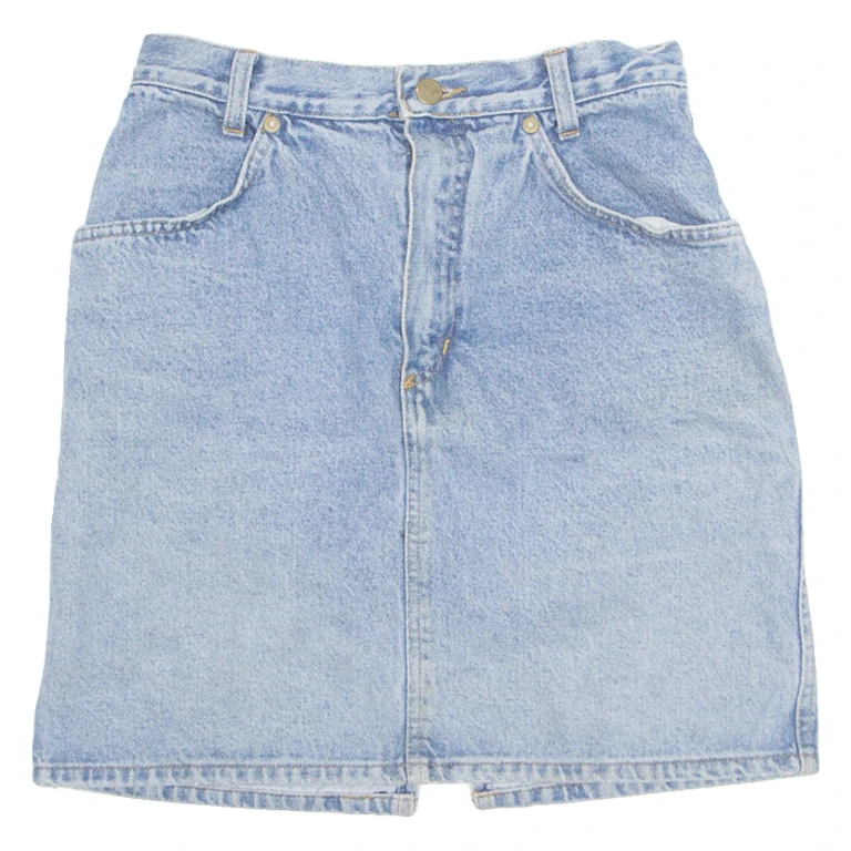BENETTON United Colours Of Womens Mini Skirt Blue Short Denim S