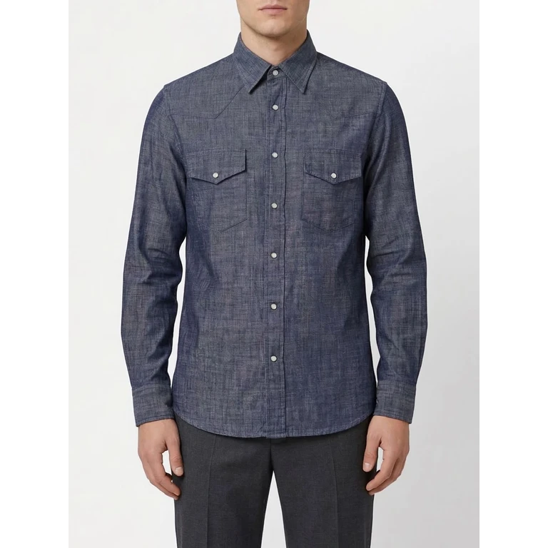 Shirt Men color Blue (X75CAMA09TES0I18519N)