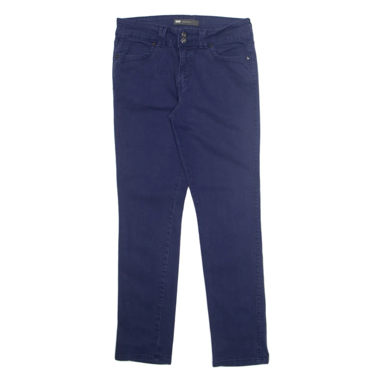 LEVI'S Womens Trousers Blue Regular Skinny W30 L30