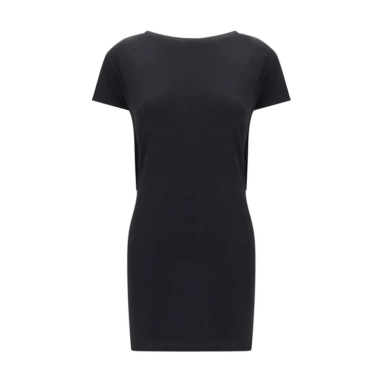 Black Viscose Cocktail Dress - Women