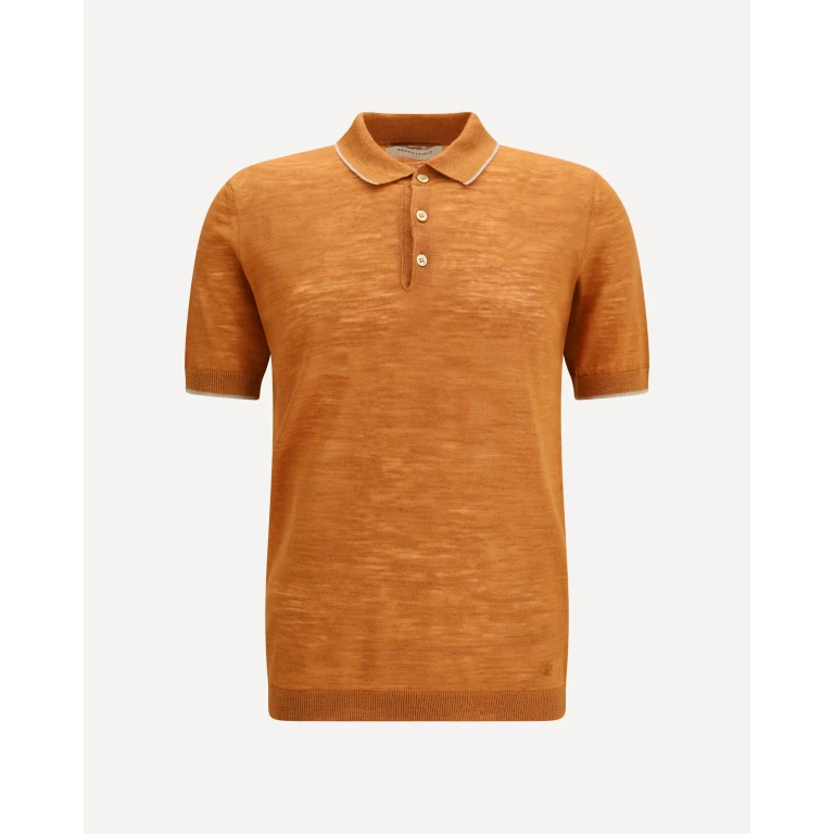 Linen blend Polo Male 48