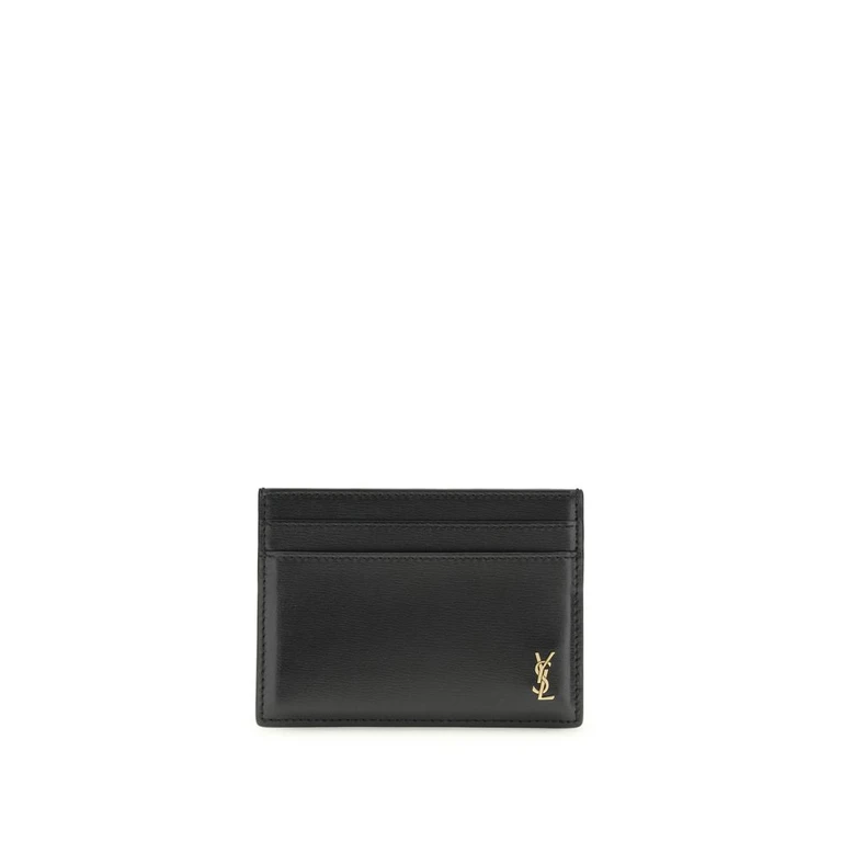 Saint Laurent Black Calf Leather Bos Taurus Wallet - Men