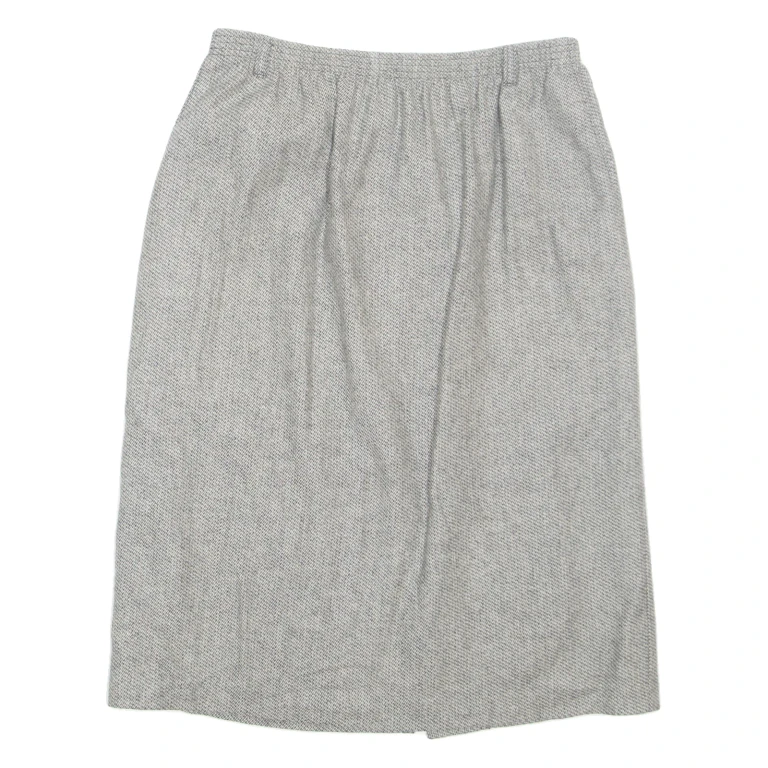 ALFRED DUNNER Womens Pencil Skirt Grey Midi Wool M