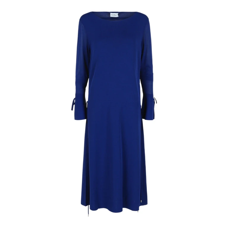 Long-Sleeved Midi Dress