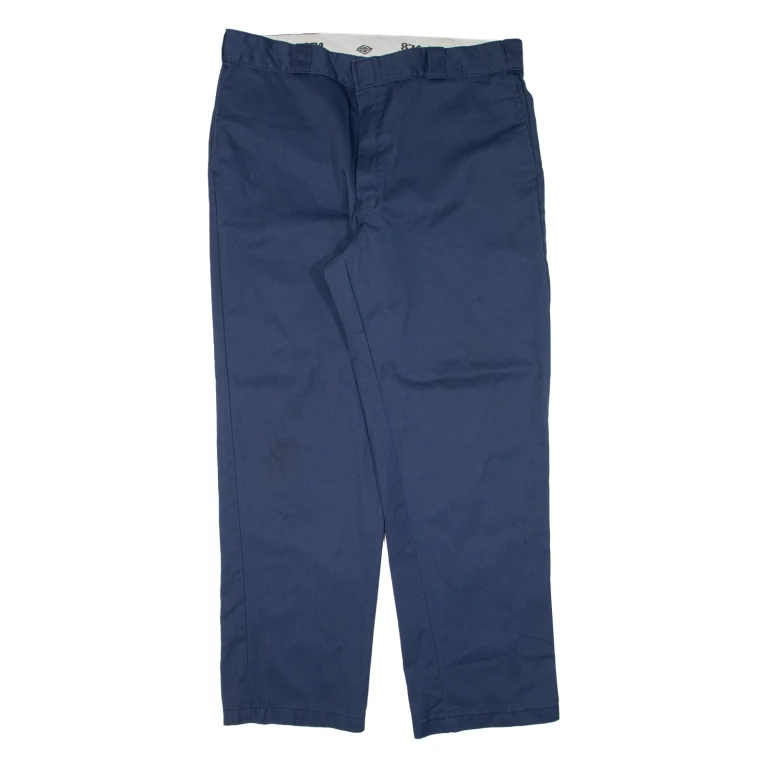 DICKIES 874 Workwear Mens Trousers Blue Regular Straight W40 L32