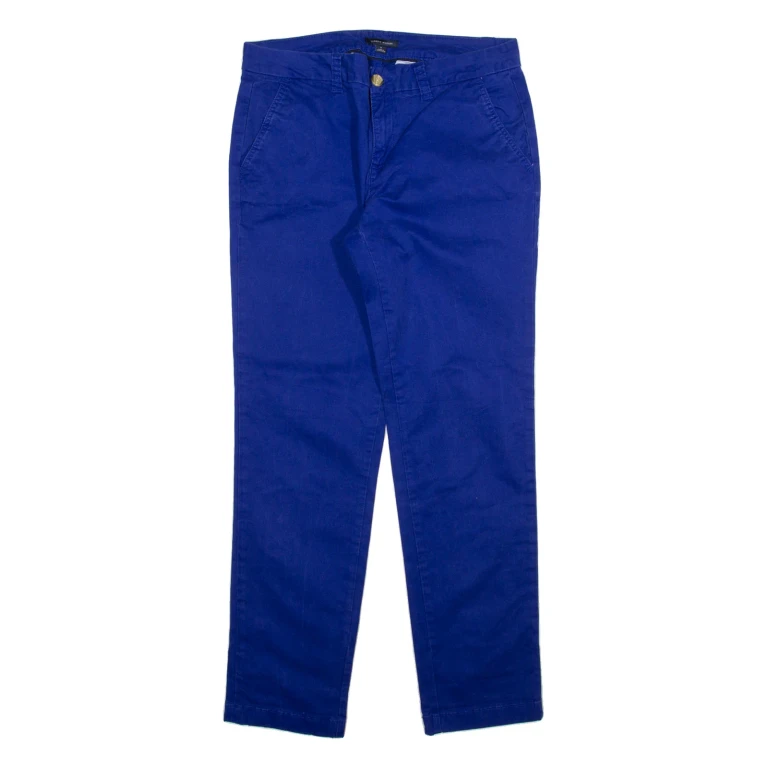 TOMMY HILFIGER Womens Trousers Blue Slim Straight W32 L30