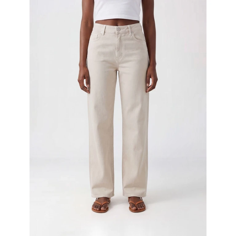 Sofi Mid-Rise Wide-Leg Denim Jeans (RJ2725H1FSSSANDSTONE)