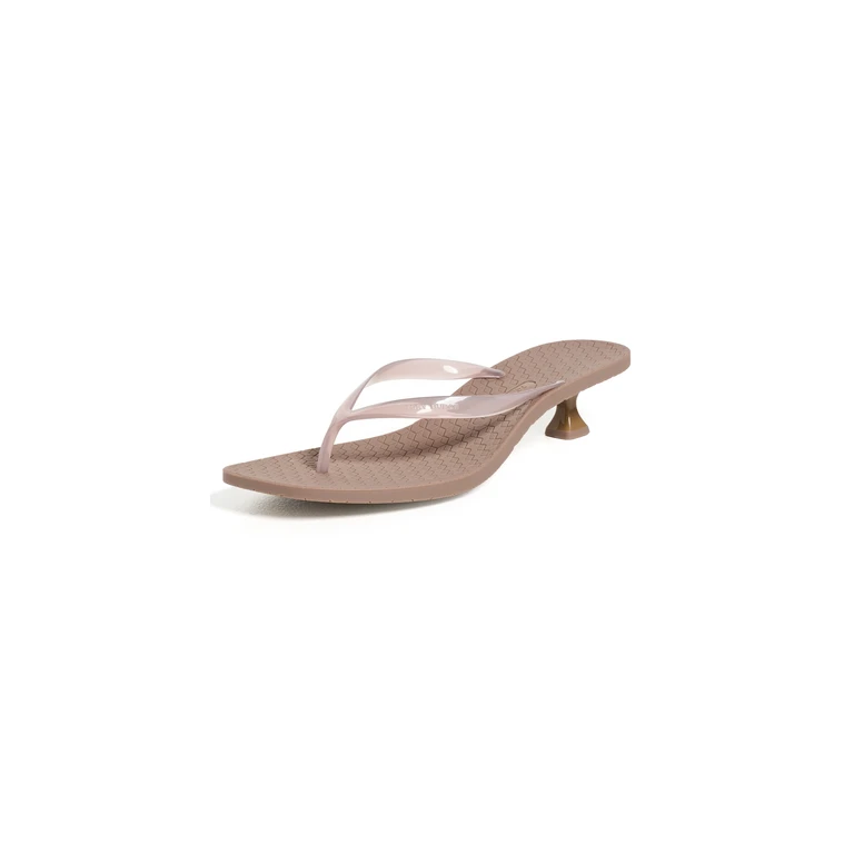 Jelly Heel Flip Flops 40mm Almond Flour 10
