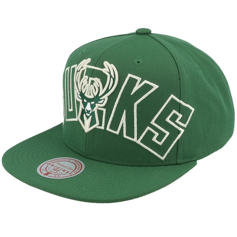 Men's NBA Full Frontal Snapback Bucks Snapback Caps