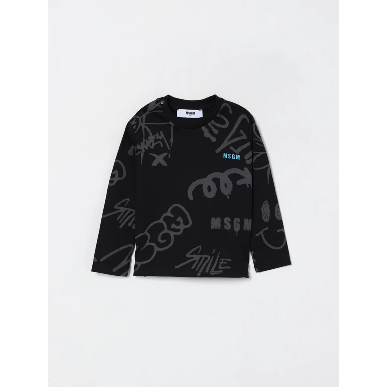 MSGM KIDS T-Shirt Kids color Black (F5MSNBTH298110)