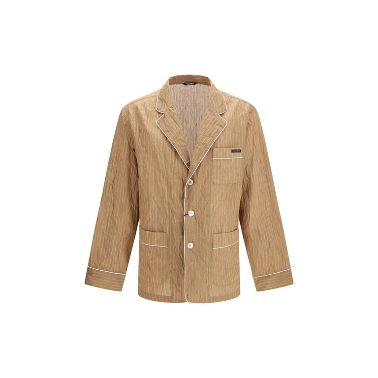 Dolce & Gabbana Beige Linen Robe Clothing - Men