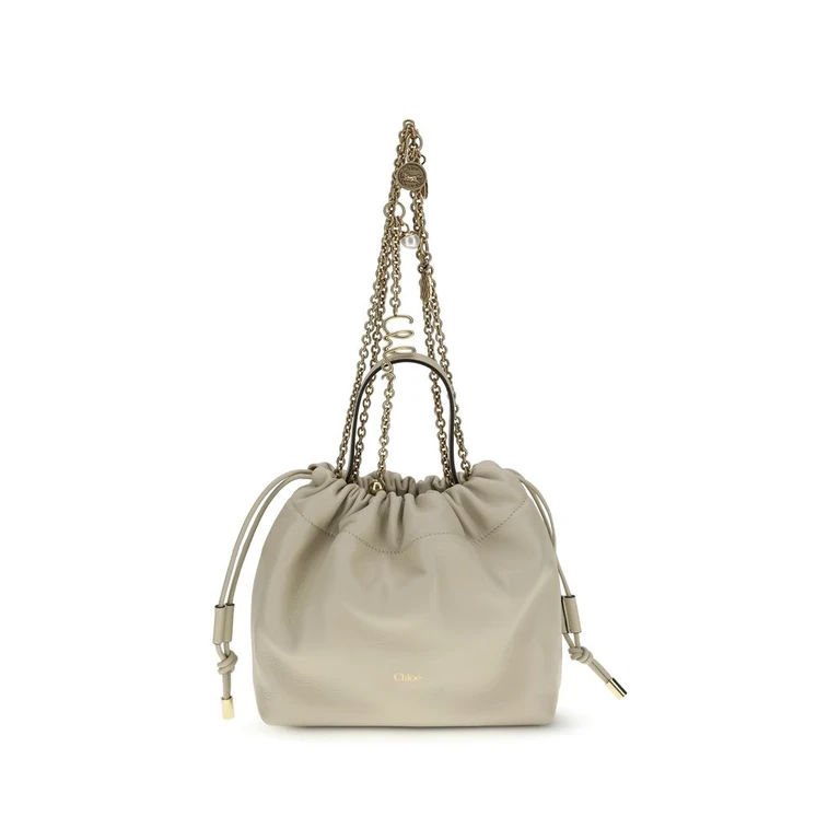 Chloé Beige Lamb Ovis Aries Shoulder Bag - Women