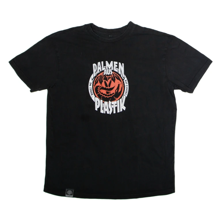 Pal-men Plastik Mens Band T-Shirt Black Crew Neck L