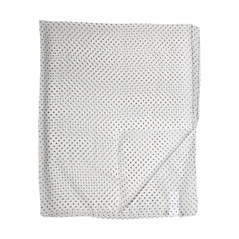 White Polka Dot Polyester Shawl Scarf Black And - Women