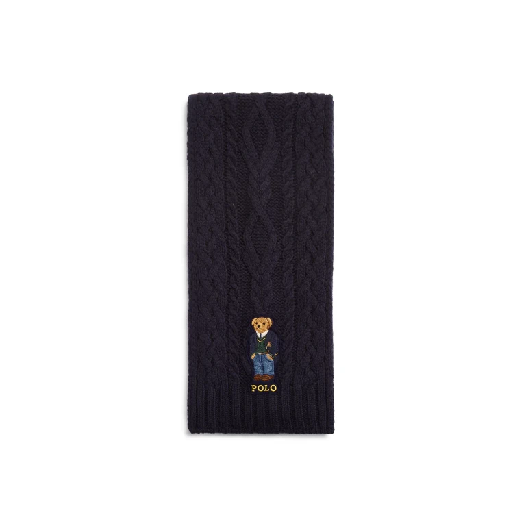 Adult Aran St. Andrew Bear Scarf