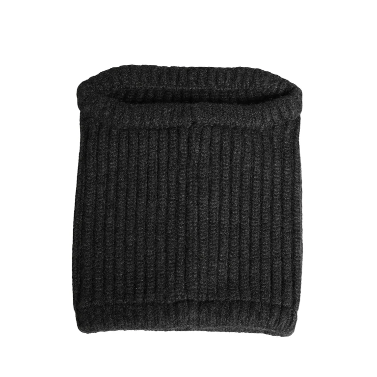 Dolce & Gabbana Black Cashmere Knitted Men Winter Neck Warmer Hat - Men