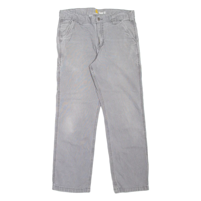 CARHARTT Workwear Mens Jeans Grey Relaxed Tapered W33 L30