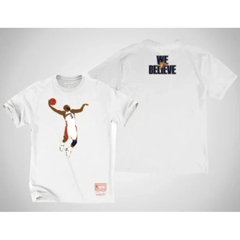 Men's NBA Golden State Warriors Baron Davis #5 We Believe Dunk T
