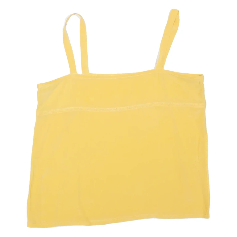 Womens Vest Yellow Sleeveless L