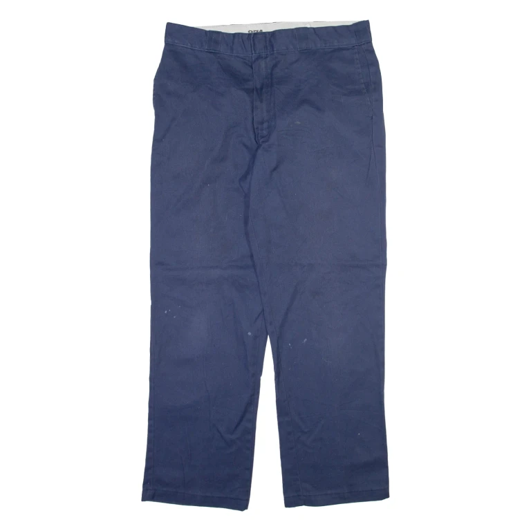 DICKIES 874 Workwear Mens Trousers Blue Regular Straight W36 L32