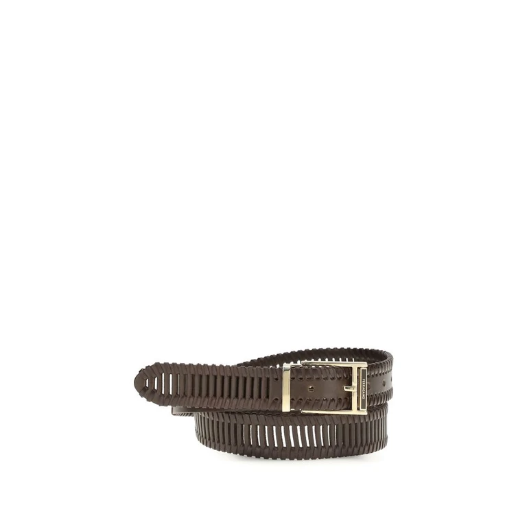 Ferragamo Brown Calf Leather Bos Taurus Regular Belt - Men