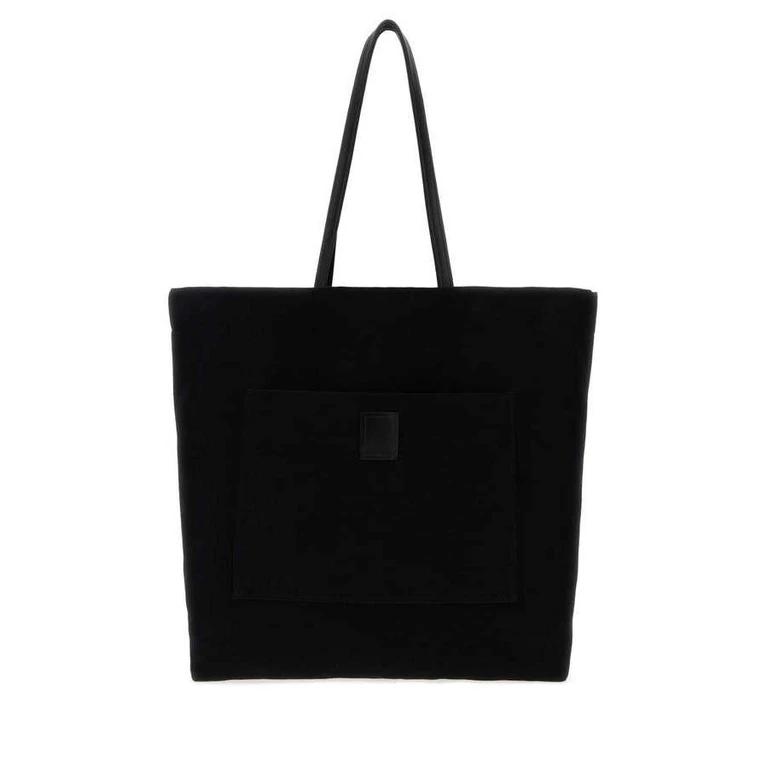 Black Canvas Tori Shopping Bag Blackblackans Borse A Tracolla