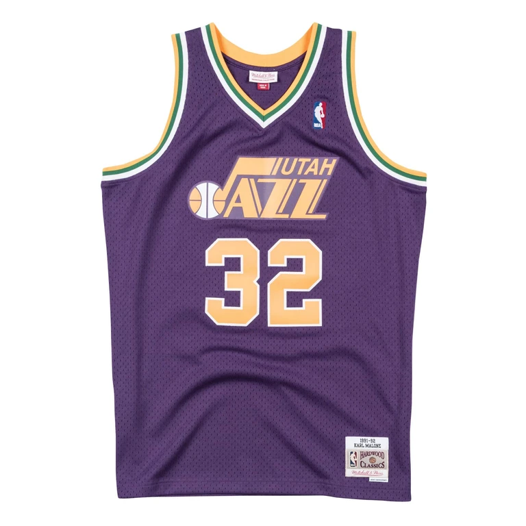 NBA Swingman Jersey Utah Jazz 91 Karl Malone