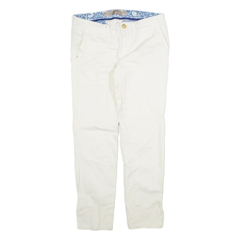 GUESS Womens Trousers White Slim Straight W28 L28