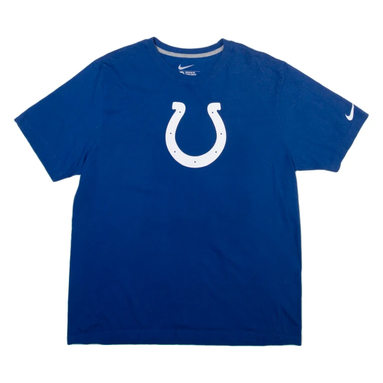 NIKE Indianapolis Colts Mens T-Shirt Blue USA XL