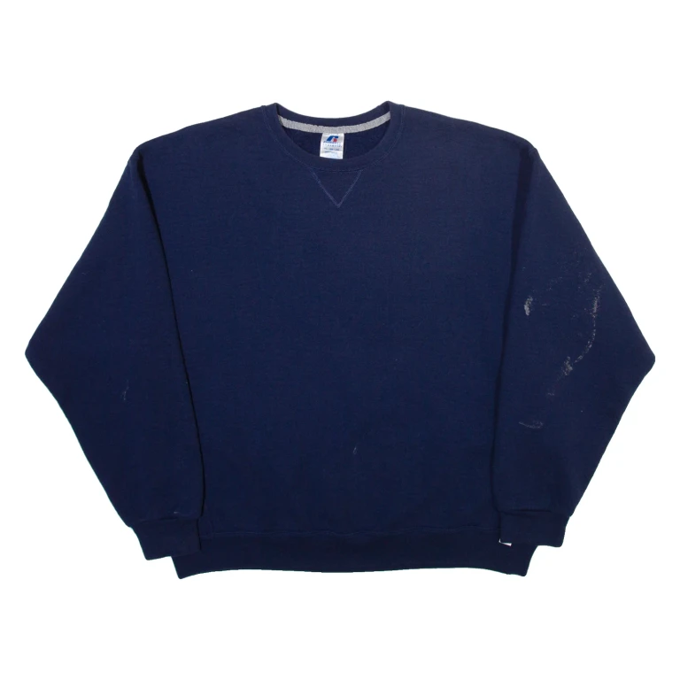 RUSSELL ATHLETIC Mens Sweatshirt Blue XL