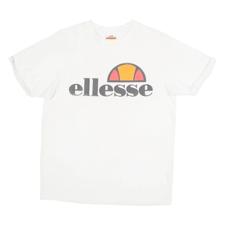 ELLESSE Womens T-Shirt White UK 10