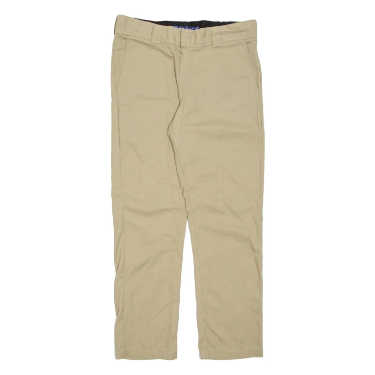 DICKIES Chino Mens Trousers Beige Regular Straight W32 L30