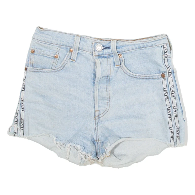 LEVI'S 501 Womens Denim Shorts Blue XXS W24