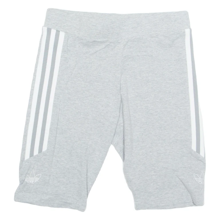 ADIDAS ORIGINALS Cycling Womens Sports Shorts Grey UK 10 W26