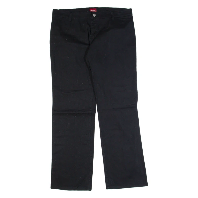 DICKIES Workwear Mens Trousers Black Regular Straight W34 L32