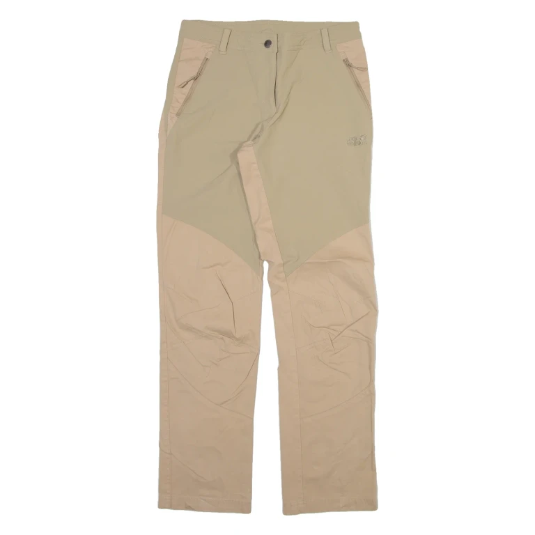 JACK WOLFSKIN Womens Trousers Cream Regular Straight W28 L30