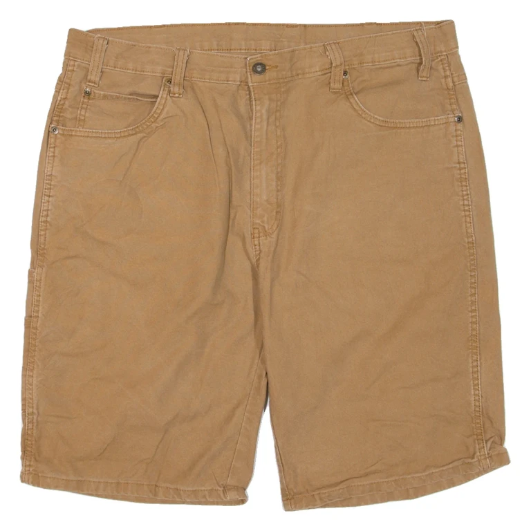 DICKIES Mens Workwear Shorts Brown Relaxed XL W38